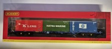 Hornby R6958 KFA TANKTAINER WAGON WITH 3 x 20FT CONTAINERS