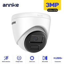 ANNKE 3MP POE CCTV IP Camera 24/7 Recording 2.8mm Motion Detection Home Security