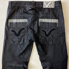 Ladies VOI Y2K Boyfriend Fit Black Faded Jeans Size 14 W32 L30 (455B)