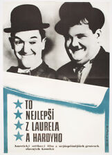 Original Film Poster Best of Laurel and Hardy 1978 Czech VTG Print 1970s Posters