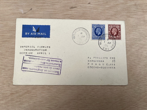 Imperial airways inaugral - imperial,