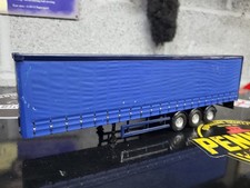CORGI TRUCKS 1:50 BLUE CURTAINSIDE TRAILER