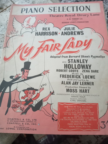 Old piano sheet music - old, musicals