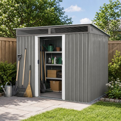 8x6 outdoor metal - ft, garden