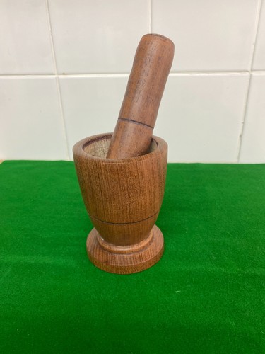 Handmade wooden mortar and - handmade,