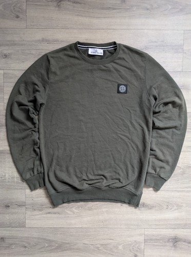 Stone island khaki mens crew - stone,