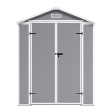 Plastic Sheds Outdoor Garden Shed Lockable Utility Tool Storage House 6x4.4 5x4'