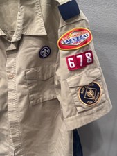 Boy Scouts Of America Den Leader Uniform SHORT SLEEVE BUTTON UP SHIRT XL 