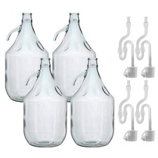 Glass Demijohn 5L 4 Pack Plain