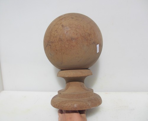 Vintage huge wooden finial - wooden,