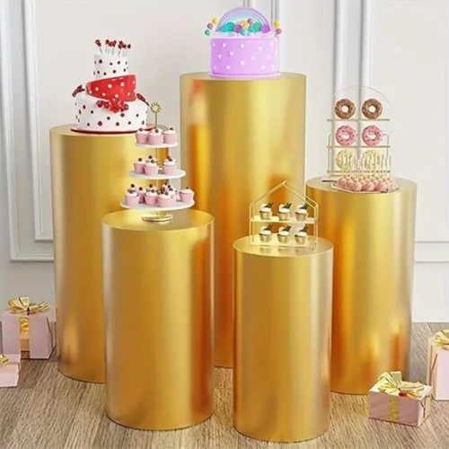 5pcs gold plinth metal - gold,