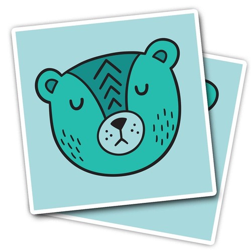 Vinyl stickers wild - wild, bear