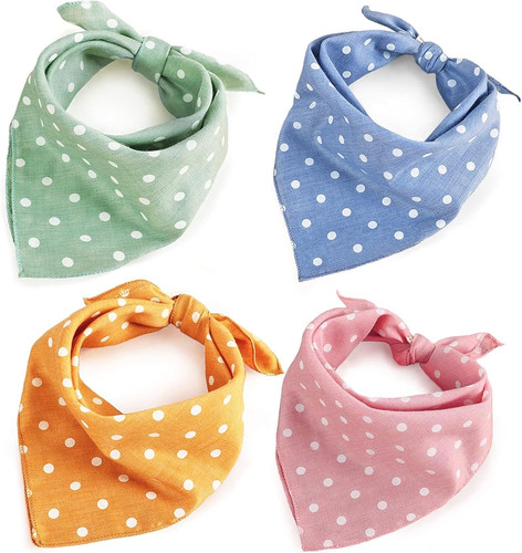 4pcs dog bandana - dog,