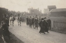 RP Following the Hunt at Hastings, East Sussex dated 25/2/1914 postcard