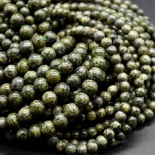 Serpentine round beads - serpentine,