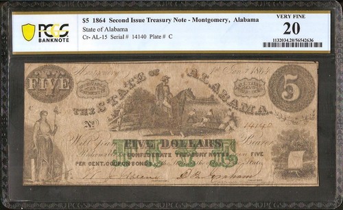 1864 dollar bill - 1864,