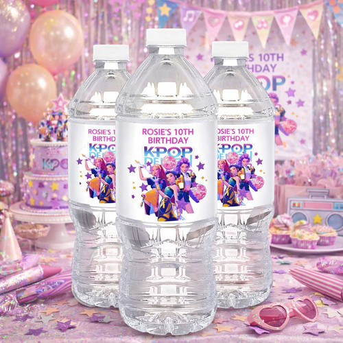 Personalised pop water - personalised, k-pop
