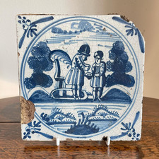 Antique Dutch Delft "Pontius