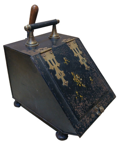 Vintage brass metal coal - &,