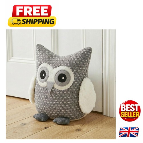 Cute knitted owl door - stop,