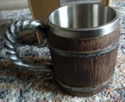 Viking wood style beer mug - wood,