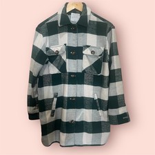 Primark - Size Small Ladies or Age 14/15 - Oversized Check Shirt Shacket Green