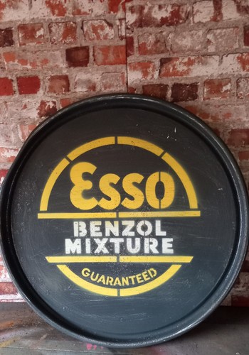 Upcycled oil drum lid - oil,