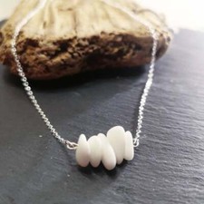 Sea Glass Necklace, Beach