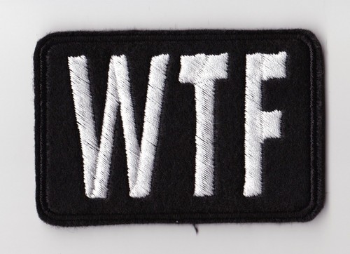 Wtf sew embroidered - embroidered, patch