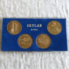 1973 PROJECT SKYLAB  BY GALAXY 4 X 40mm MEDAL SET - cased