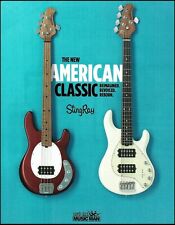 Ernie Ball Music Man American Classic Series StingRay Bass Guitar advertisement