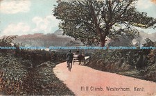 R453328 Hill Climb Westerham Kent Fine Art Post Cards Shureys Publications