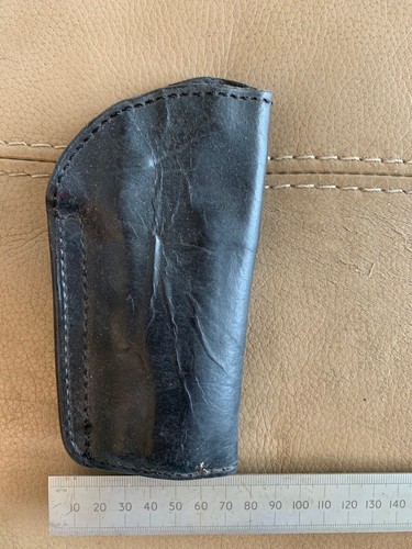 Black leather belt - black, mounted