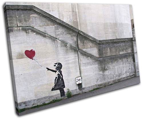 Balloon girl banksy street - girl,