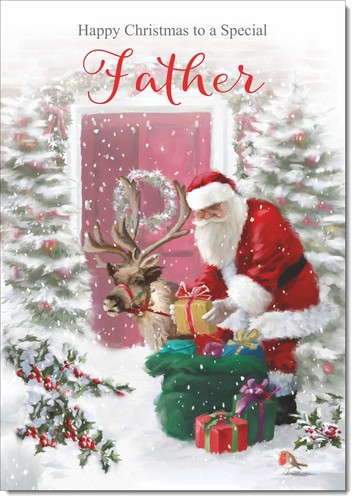 Doodlecards father christmas - father,