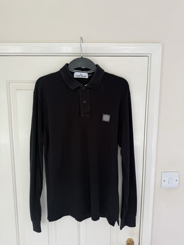 Stone island long sleeve polo - island,