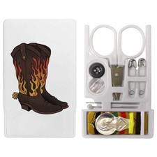 'Flame Cowboy Boots' Mini