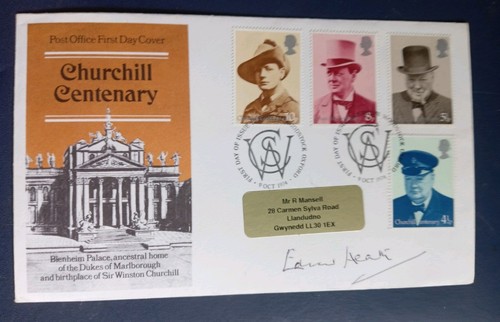Edward heath churchill signed - edward,