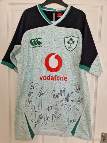 Ireland rugby shirt signed - ireland,