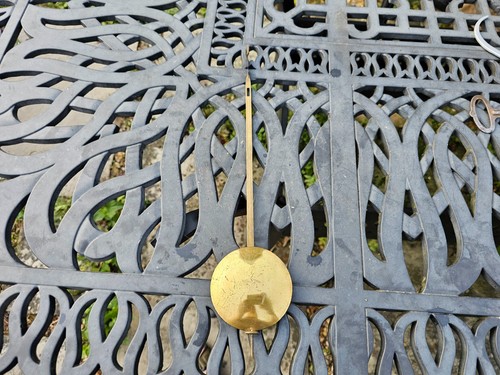 Antique fusee clock lead - antique,
