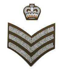 Badge Staff Sergeant Crown &