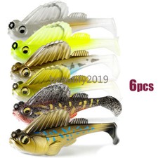 6pcs/lot Soft Lure Dark