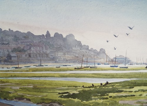 Original watercolour morning - original, 'morning