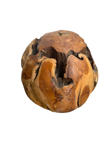 Teak decorative ball - decorative,