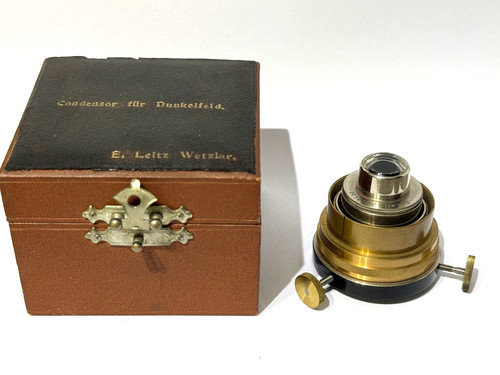 Rare boxed antique brass leitz - brass,