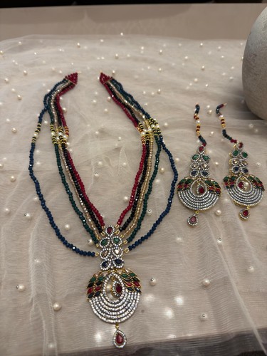 Multicoloured long mala - multicoloured,