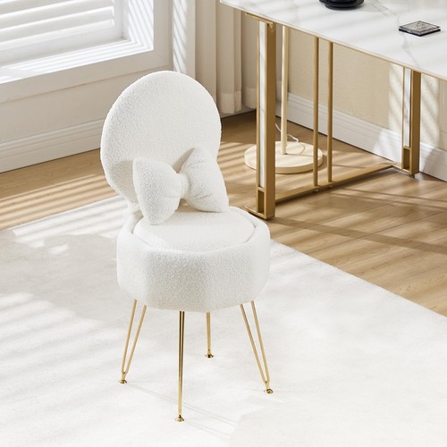 Sherpa vanity chair storage - vanity,