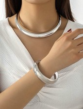 2pc Statement Chunky Silver