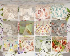 AUTUMN LEAVES FLORAL WIPE CLEAN TABLE CLOTH OIL VINYL TABLE COVER PROTECTOR NEW