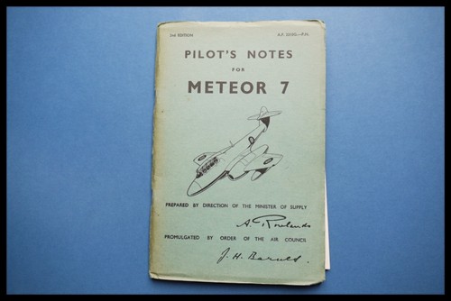 Raf pilot notes meteor mk7 - notes,